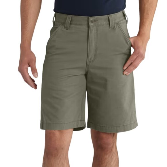 Carhartt Men's Dusty Olive Rugged Flex Rigby Shorts, 38 - Picture 1 of 8